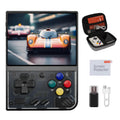 Miyoo Mini Plus Retro Gaming Console with 64G Memory Card 3.5-inch IPS Screen 3000mAH Long Endurance Battery，with Storage Case Support 10000+ Games (Black 64G)